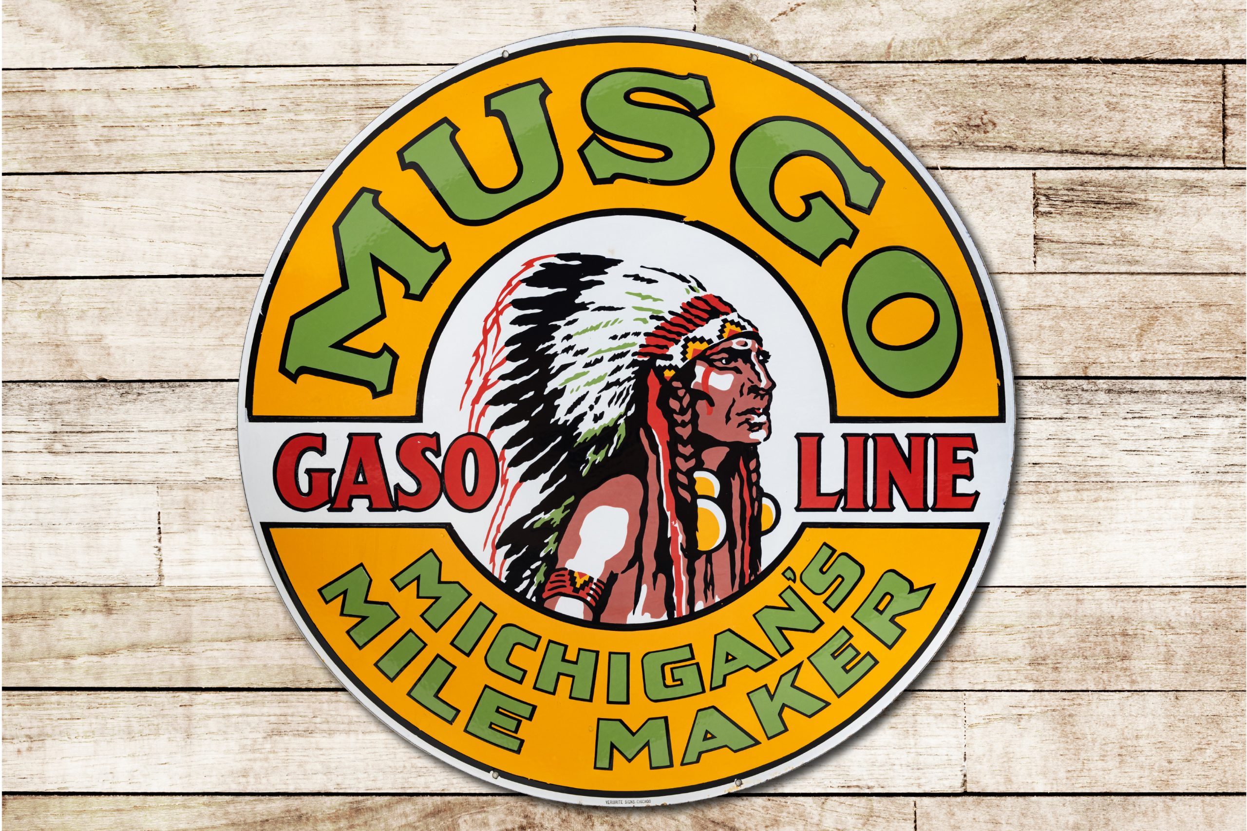 Musgo Gasoline World Record Sign Sale
