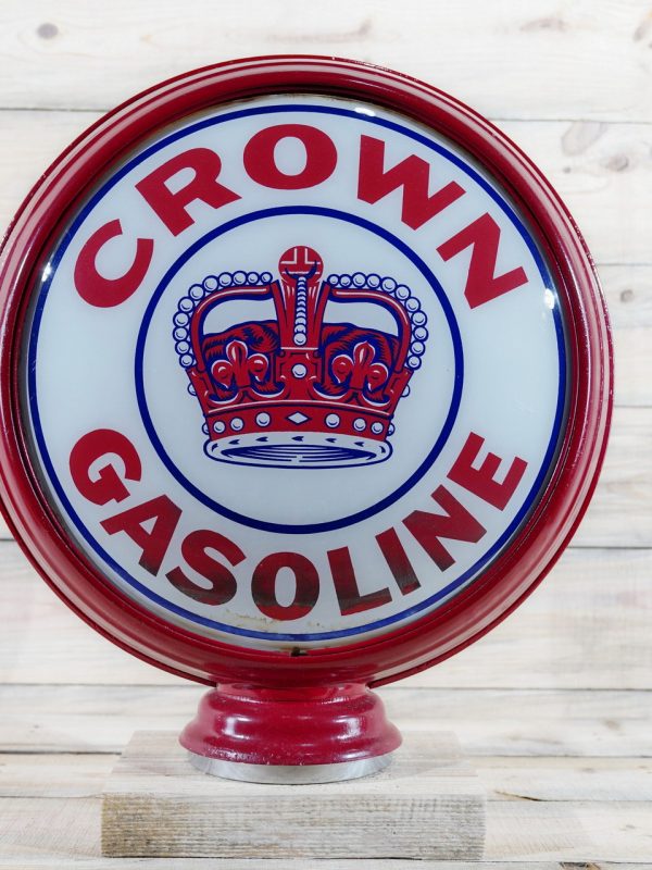 Crown Gasoline Gas Pump Globe